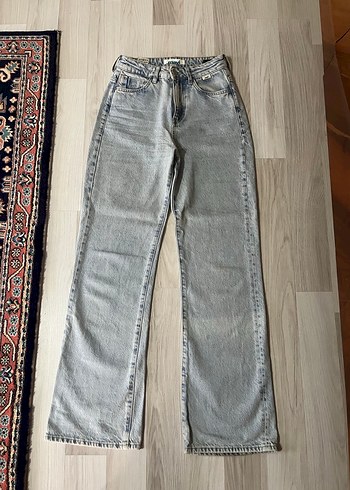 xs Beden gri Renk Mavi straight jeans