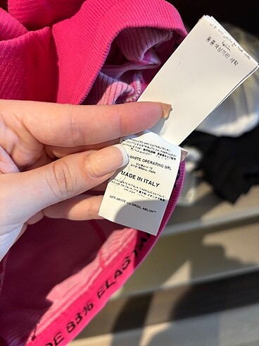 s Beden pembe Renk Off white