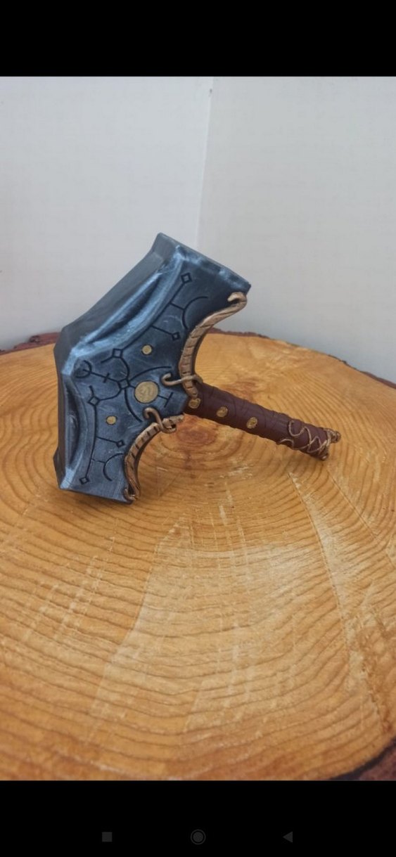 Mijölner Kratos GOD OF WAR Aksiyon Figür Kılıcı - Görsel 3