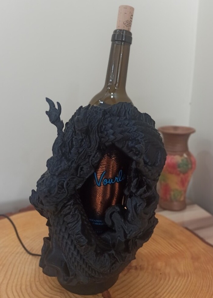 EJDERHA DESENLİ ŞARAPLIK - Görsel 2