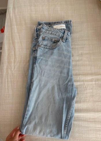 Zara Acik Mavi Denim Jean