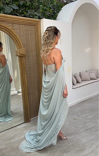 Abiye elbise , söz , nişan , düğün , mezuniyet balosu özel tasar - Görsel 8