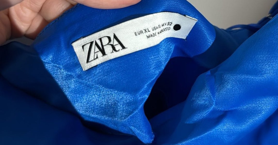 Mavi Drapeli Uzun Saten Elbise - Görsel 2