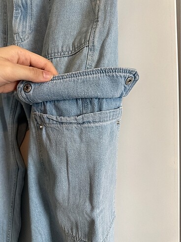 Bershka Bershka cargo paraşüt pantolon