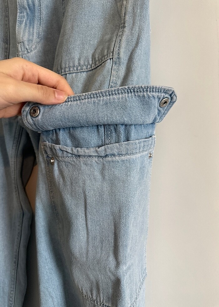 Bershka cargo paraşüt pantolon - Görsel 2