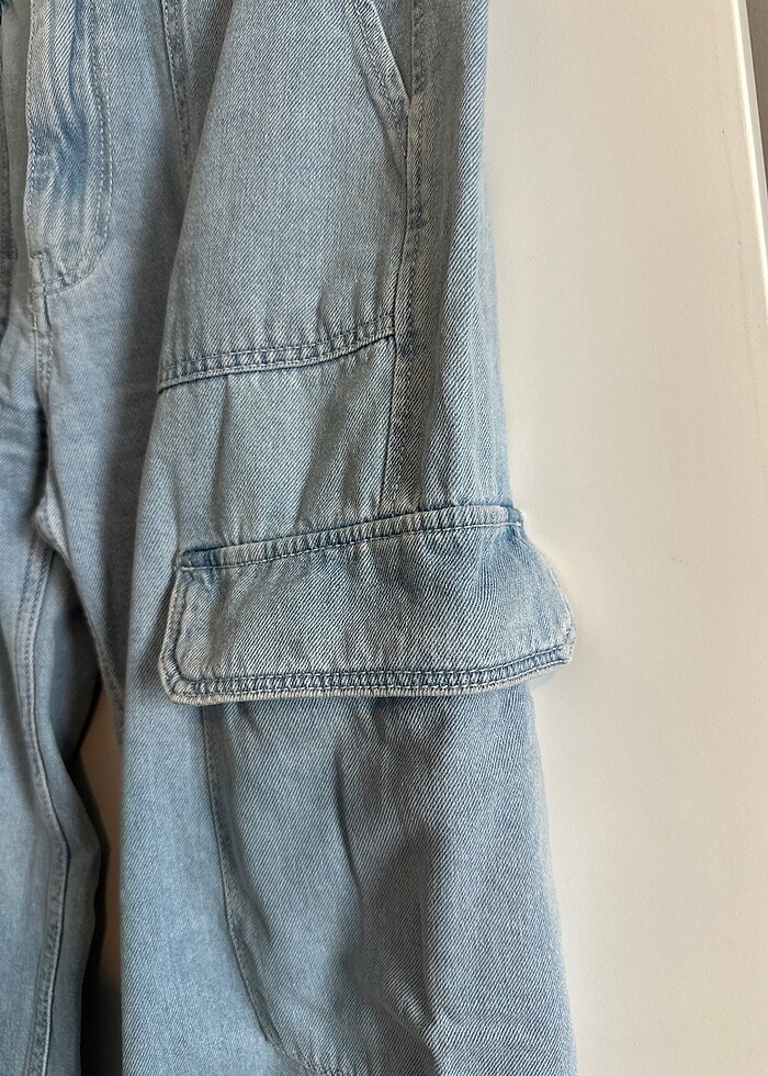 Bershka cargo paraşüt pantolon - Görsel 3