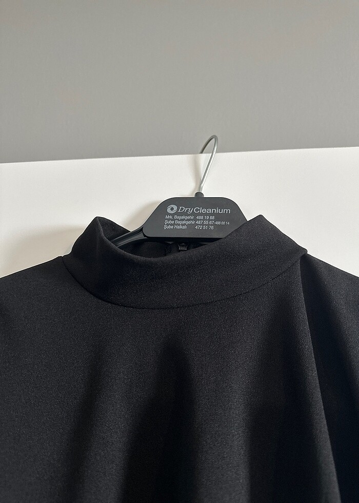 Uzun siyah elbise düğünlük mezuniyetlik kınalık nişan için - Görsel 3