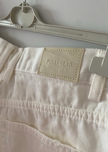 36 Beden Beyaz Mini Kot Şort