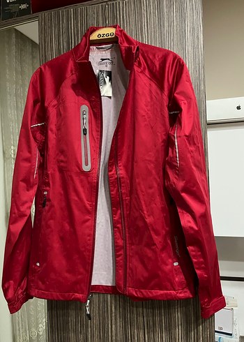 Slazenger, Kırmızı Fermuarlı Spor Kadın rüzgarlık mont, M