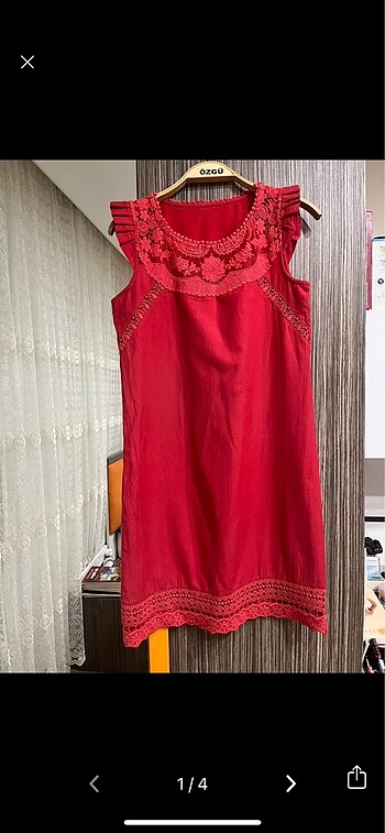 Kırmızı elbise, 36 beden