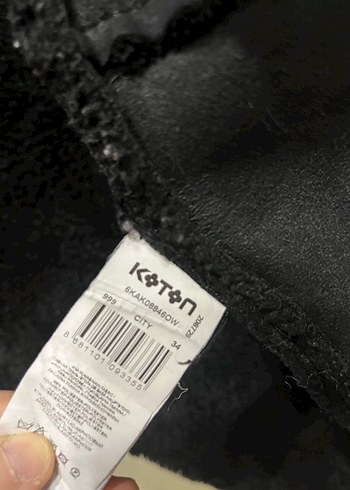 Koton, Siyah Midi Kadın Kürklü Kaban - Görsel 8