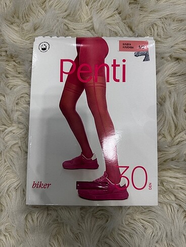 Penti fuşya külotlu çorap