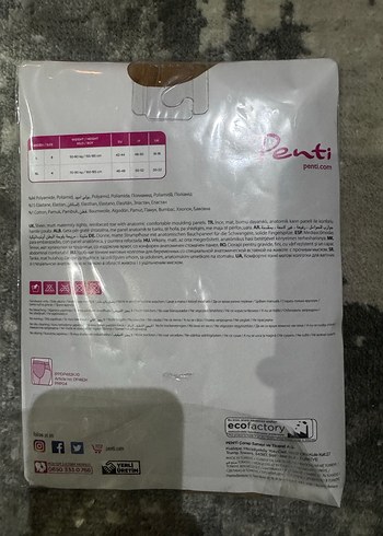 Penti Hamile Külotlu Çorap 15 Den Mat İnce