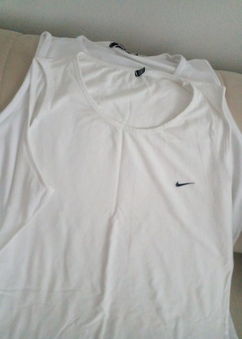 46 Beden Nike Beyaz Erkek Atlet - Rahat Kesim