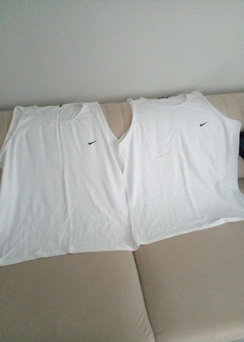 Nike Beyaz Erkek Atlet - Rahat Kesim