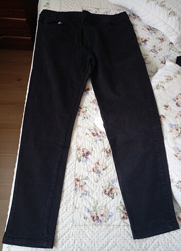 Diğer Beli lastikli kot pantolon