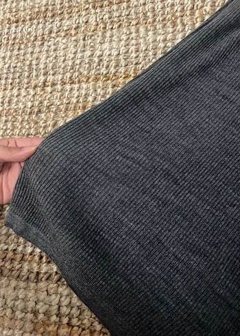 Mango Gri Midi Kadın Triko Elbise mango model