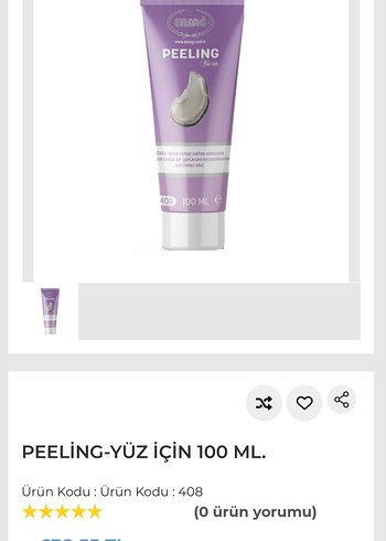 Ersag Peeling Yüz Temizleme Jeli 100 ml - Görsel 2