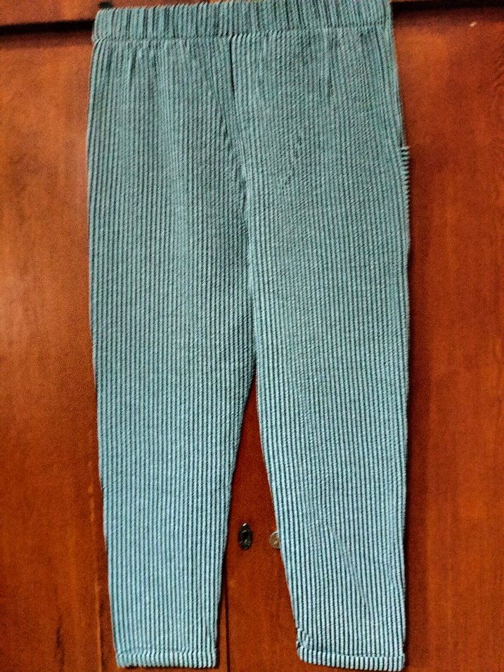 Çizgili Kadın Kumaş Pantolon - Görsel 2