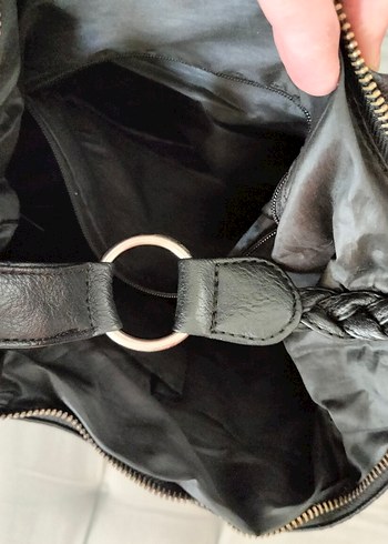 Püsküllü Deri Bohem Kadın Çanta - Görsel 3