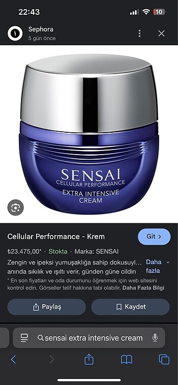 Sensai Cellular Performance - Krem