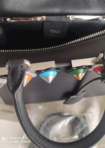 Fendi Siyah Deri Kadın Çanta - Görsel 2