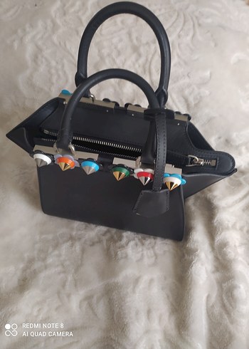 Fendi Siyah Deri Kadın Çanta - Görsel 3