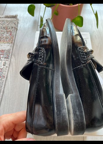 Mango rugan  Siyah Tokalı Günlük Loafer - Görsel 4