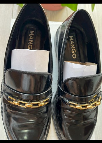 Mango rugan  Siyah Tokalı Günlük Loafer - Görsel 3