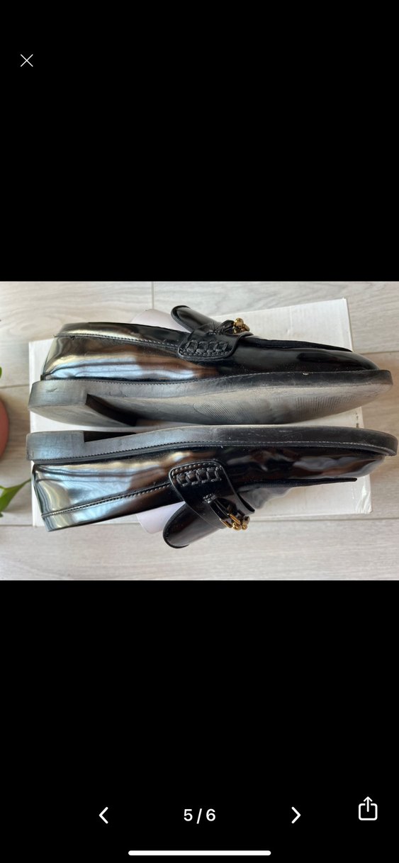 Mango rugan  Siyah Tokalı Günlük Loafer - Görsel 5