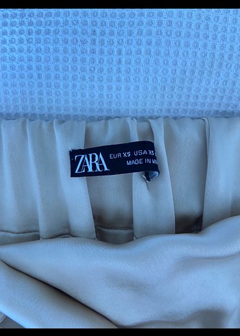 Zara Bej saten Pilili Mini Büstiyer - Görsel 3