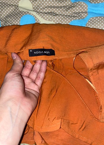 V Yaka Kahverengi Bohem Kadın Bluz - Görsel 2