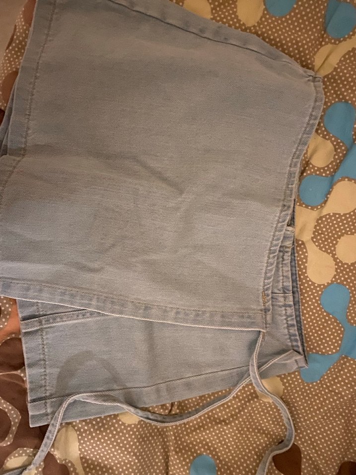 Koton Kadın Gri Mini Denim Şort - Görsel 3