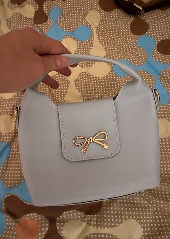 Bebe mavisi Deri Kadın Çanta - Görsel 3