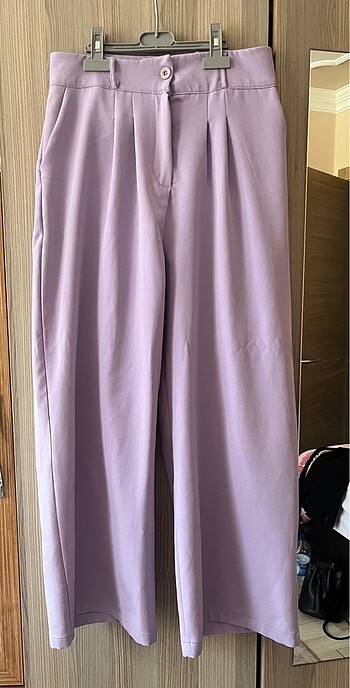 Lila kumaş pantolon