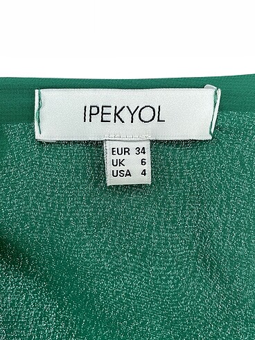 34 Beden yeşil Renk ipekyol Kısa Elbise %70 İndirimli.