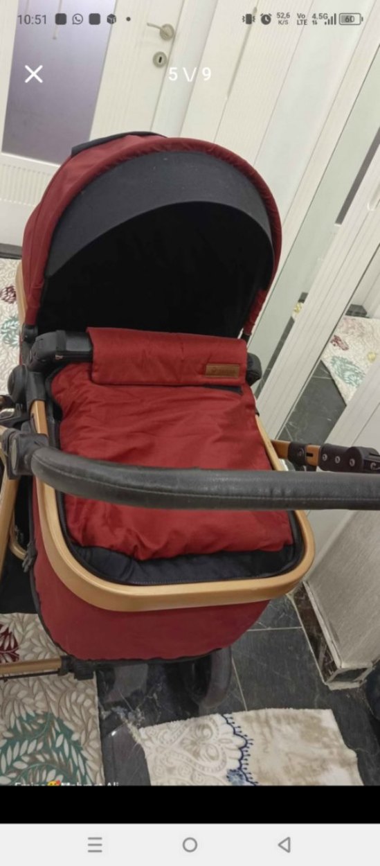 Otto Plus Op 470 kırmızı Bebek Arabası - Görsel 2