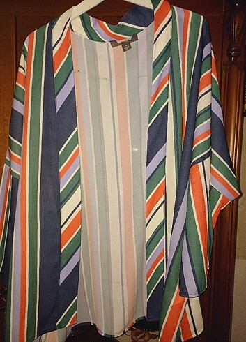 Primark Renkli şifon kimono ya da ceket