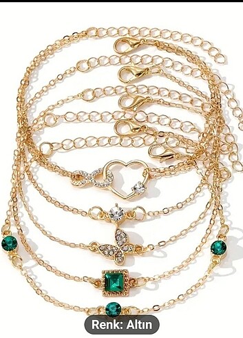 Diğer Zümrüt yesil bileklik set