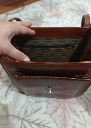 Zara Kahverengi Vintage Deri Kadın Çanta