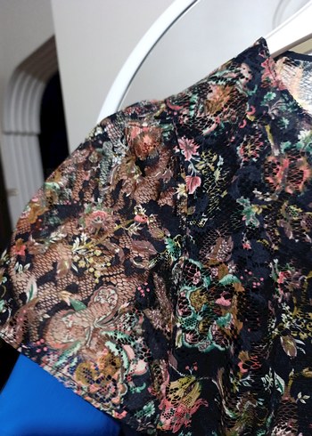 Zara Kadın Çok Renkli Bohem elbise - Görsel 4