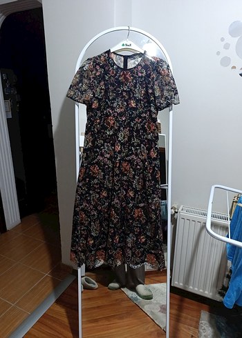 Zara Kadın Çok Renkli Bohem elbise - Görsel 5