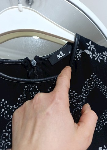 Bohem Stil Uzun Kollu Desenli elbise - Görsel 3