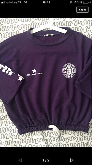 Sweat mor turuncu
