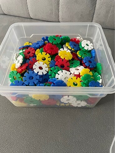 Renkli plastik çiçek lego