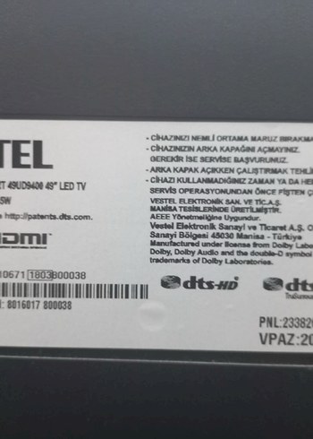 VESTEL 49 inç 4K smart TV - Görsel 2