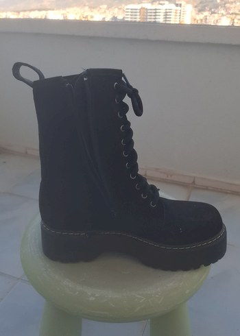 Bayan Siyah Süet Bot - Görsel 7