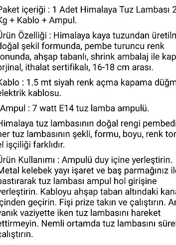 Himalaya Tuz Lambası - Görsel 5