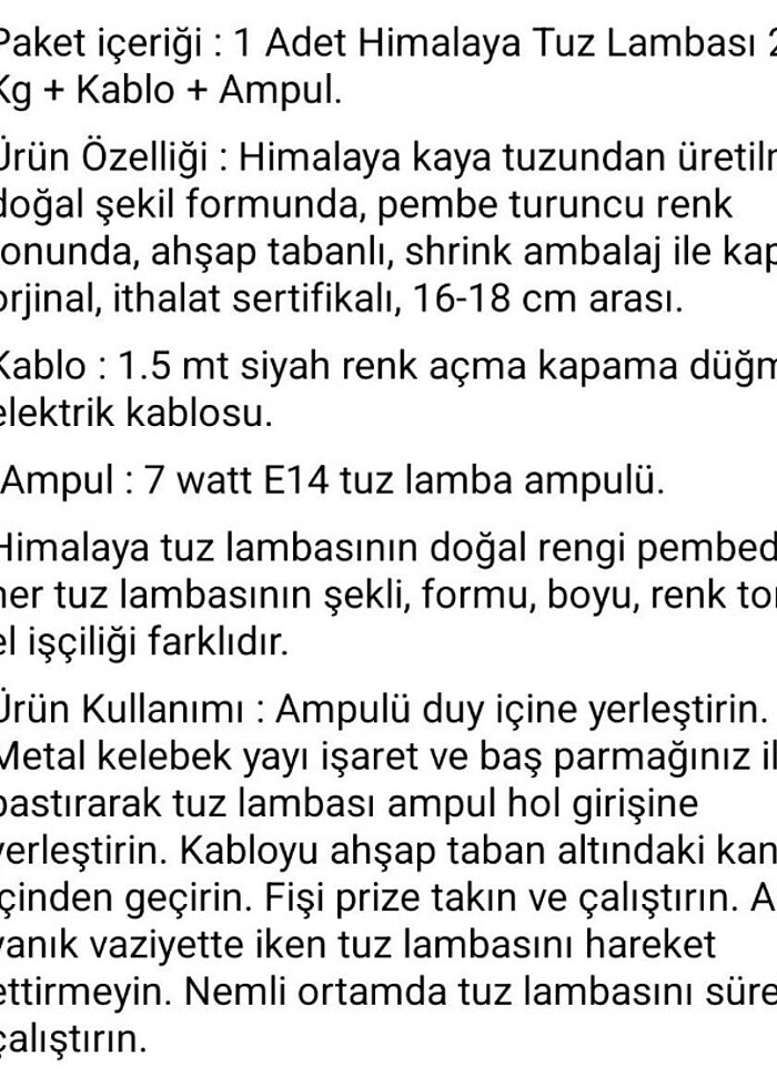 Himalaya Tuz Lambası - Görsel 5