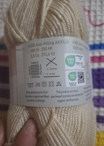 Bej Kız Çocuk Örgü Hırka - Görsel 5